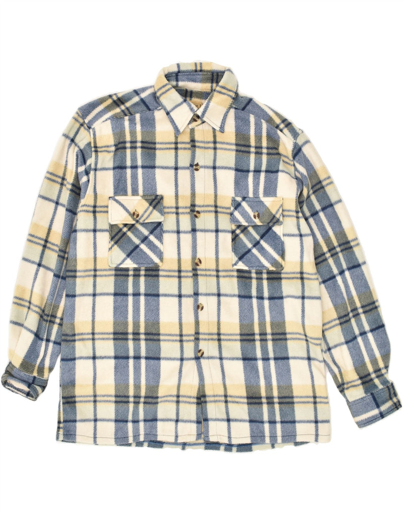 EXTREME Mens Overshirt Flannel Shirt XL Yellow Check Polyester | Vintage Extreme | Thrift | Second-Hand Extreme | Used Clothing | Messina Hembry 