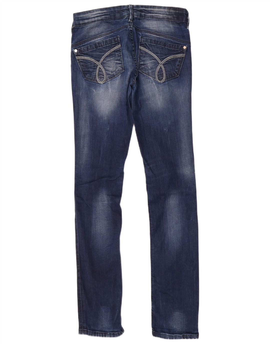 CALVIN KLEIN Womens Body Fit Skinny Jeans W28 L33 Blue Cotton