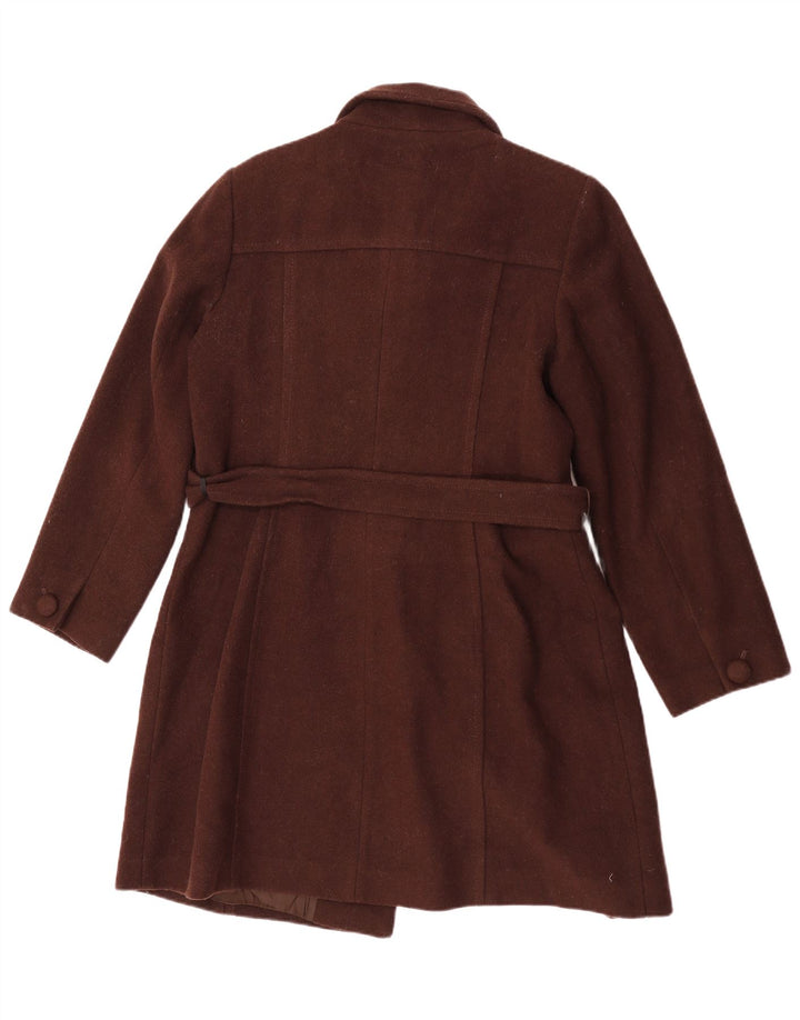 Marks & Spencer Womens Overcoat UK 18 XL Brown New Wool