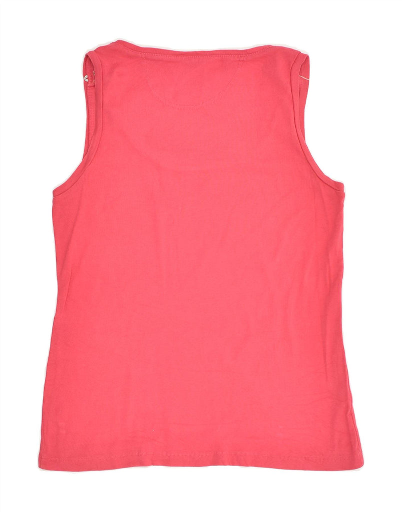 CHAMPION Womens Easy Fit Vest Top UK 14 Large Pink Cotton | Vintage Champion | Thrift | Second-Hand Champion | Used Clothing | Messina Hembry 