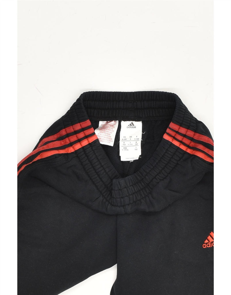 ADIDAS Boys Sport Shorts 9-10 Years Black Cotton | Vintage Adidas | Thrift | Second-Hand Adidas | Used Clothing | Messina Hembry 