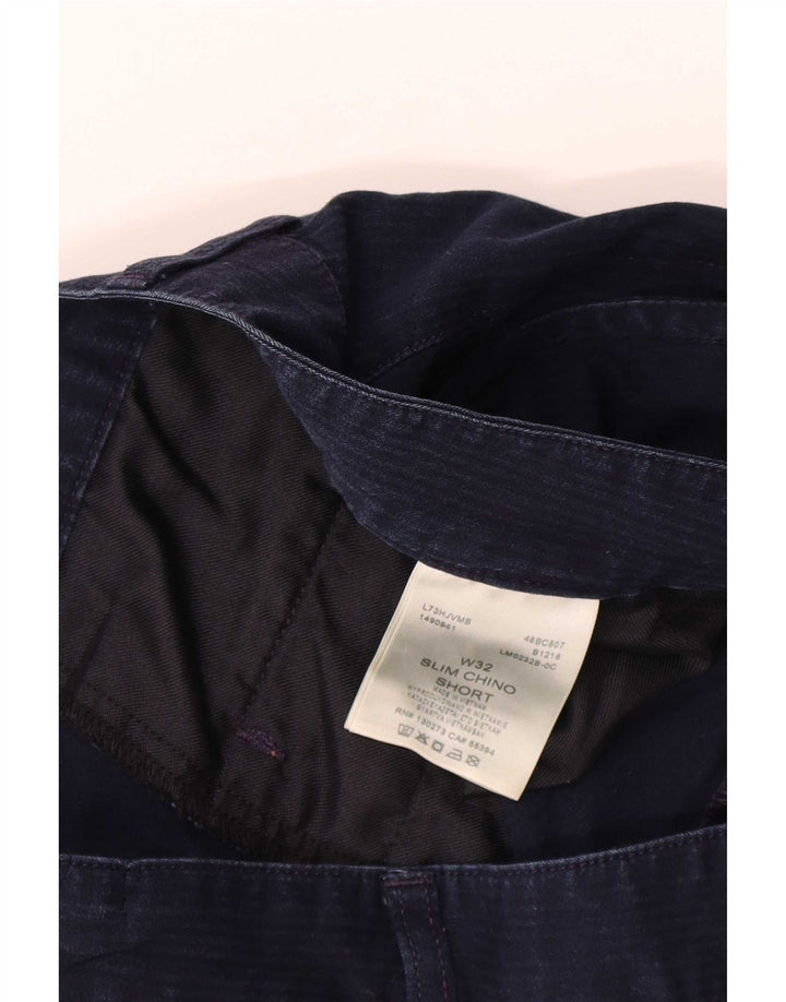 Lee Mens Chino Shorts W32 Medium Navy Blue Cotton