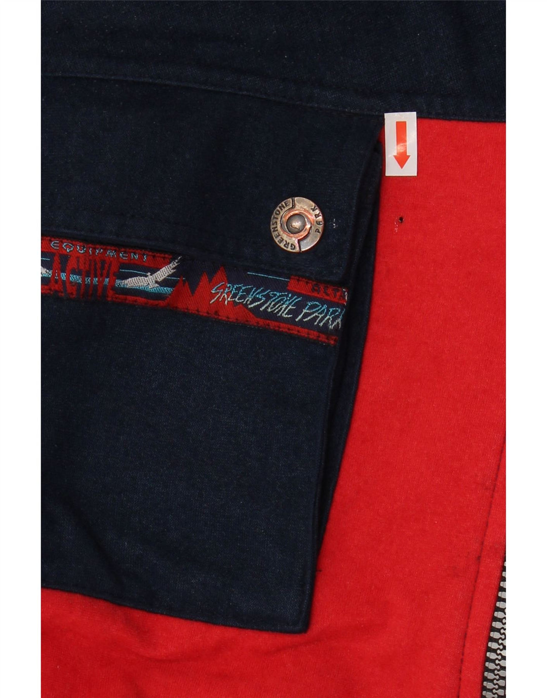 Sreekstone Park Mens Tracksuit Top Jacket XL Red Colourblock