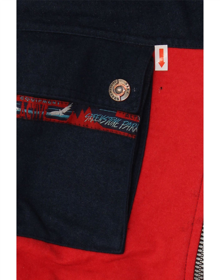 Sreekstone Park Mens Tracksuit Top Jacket XL Red Colourblock