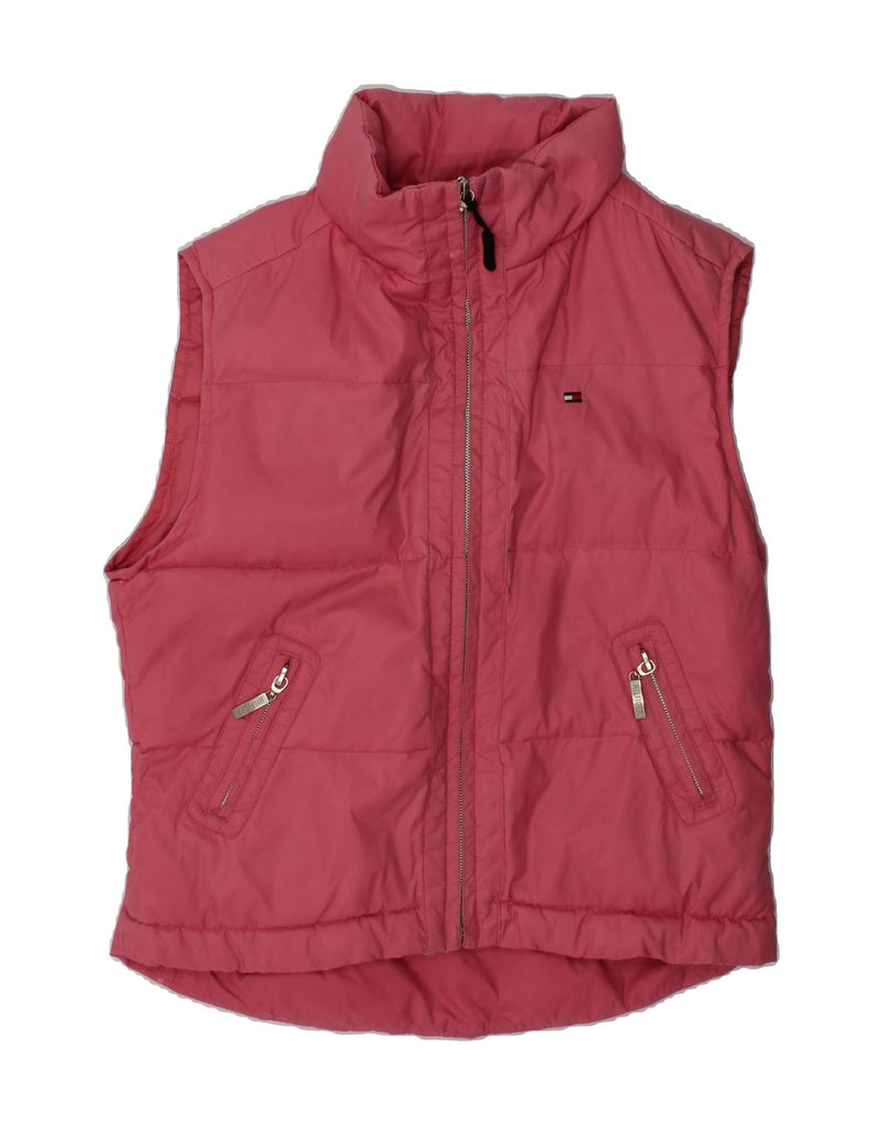 TOMMY HILFIGER Girls Padded Gilet 9-10 Years Small  Pink Nylon | Vintage Tommy Hilfiger | Thrift | Second-Hand Tommy Hilfiger | Used Clothing | Messina Hembry 