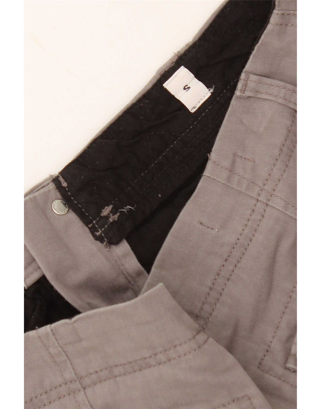 Jack & Jones Mens Comfort Fit Cargo Shorts Small W29 Grey Cotton