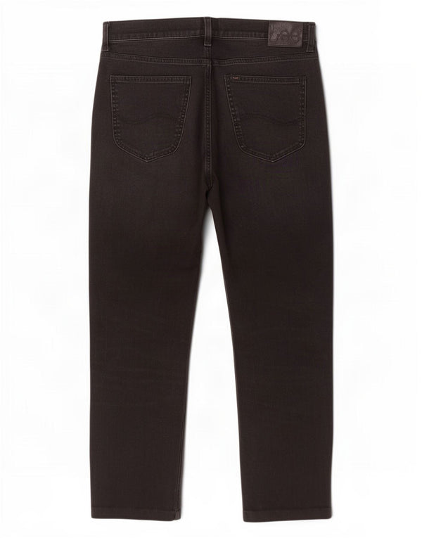 Lee Mens Austin Cropped Jeans W32 L25 Black Cotton