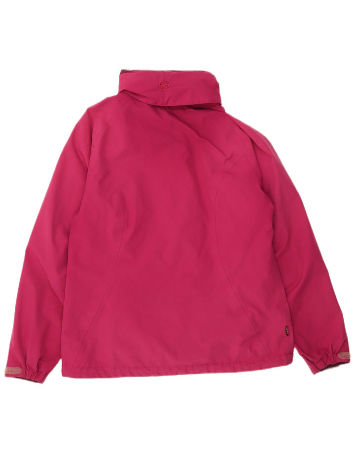 Sprayway Womens Hooded Rain Jacket UK 12 Medium Pink Polyester