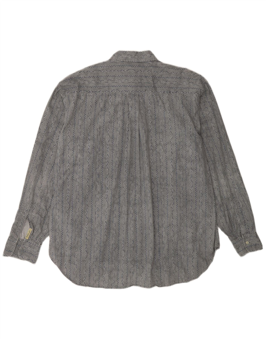 Replay Mens Shirt XL Grey Paisley