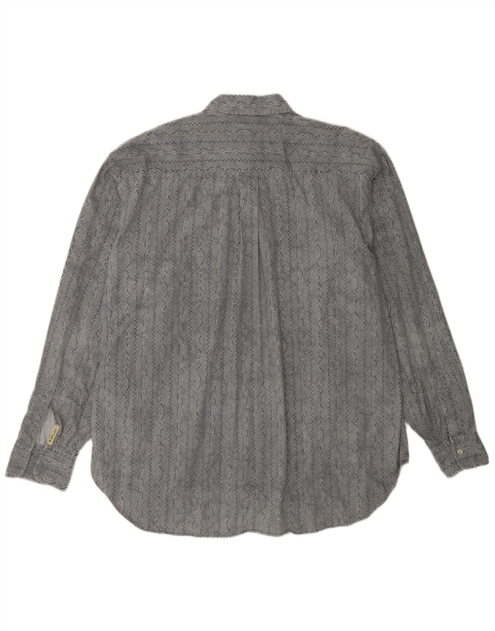 Replay Mens Shirt XL Grey Paisley