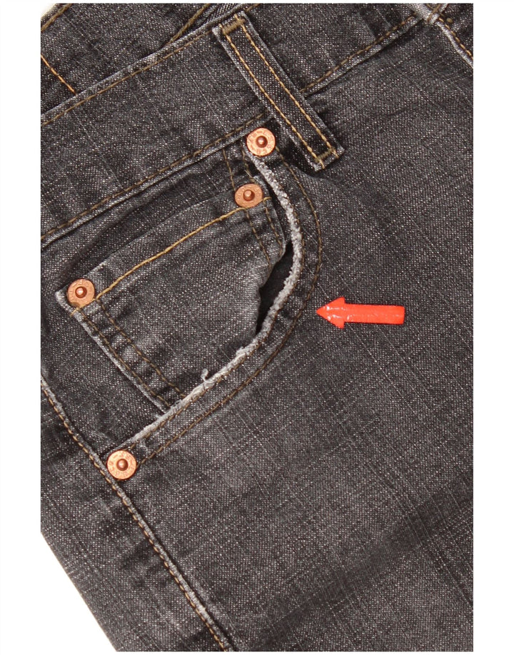 Levi's Womens 505 Distressed Straight Jeans US 6 Medium W30 L32 Grey
