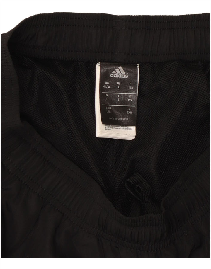 ADIDAS Mens Climalite Tracksuit Trousers UK 44/46 Large  Black Polyester