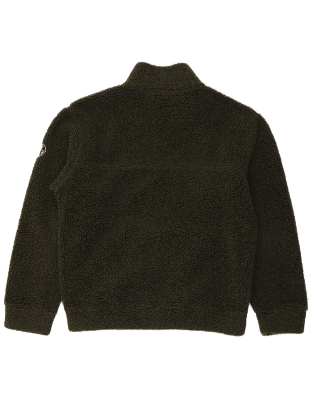 North Sails Mens Graphic Fleece Jacket UK 38 Medium Green Polyester