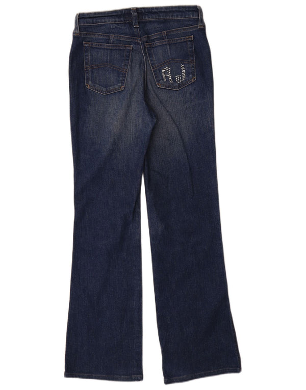 Armani Womens Bootcut Jeans W27 L29 Blue Cotton