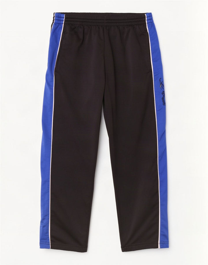 Reebok Mens Graphic Tracksuit Trousers Small Black Colourblock Polyester