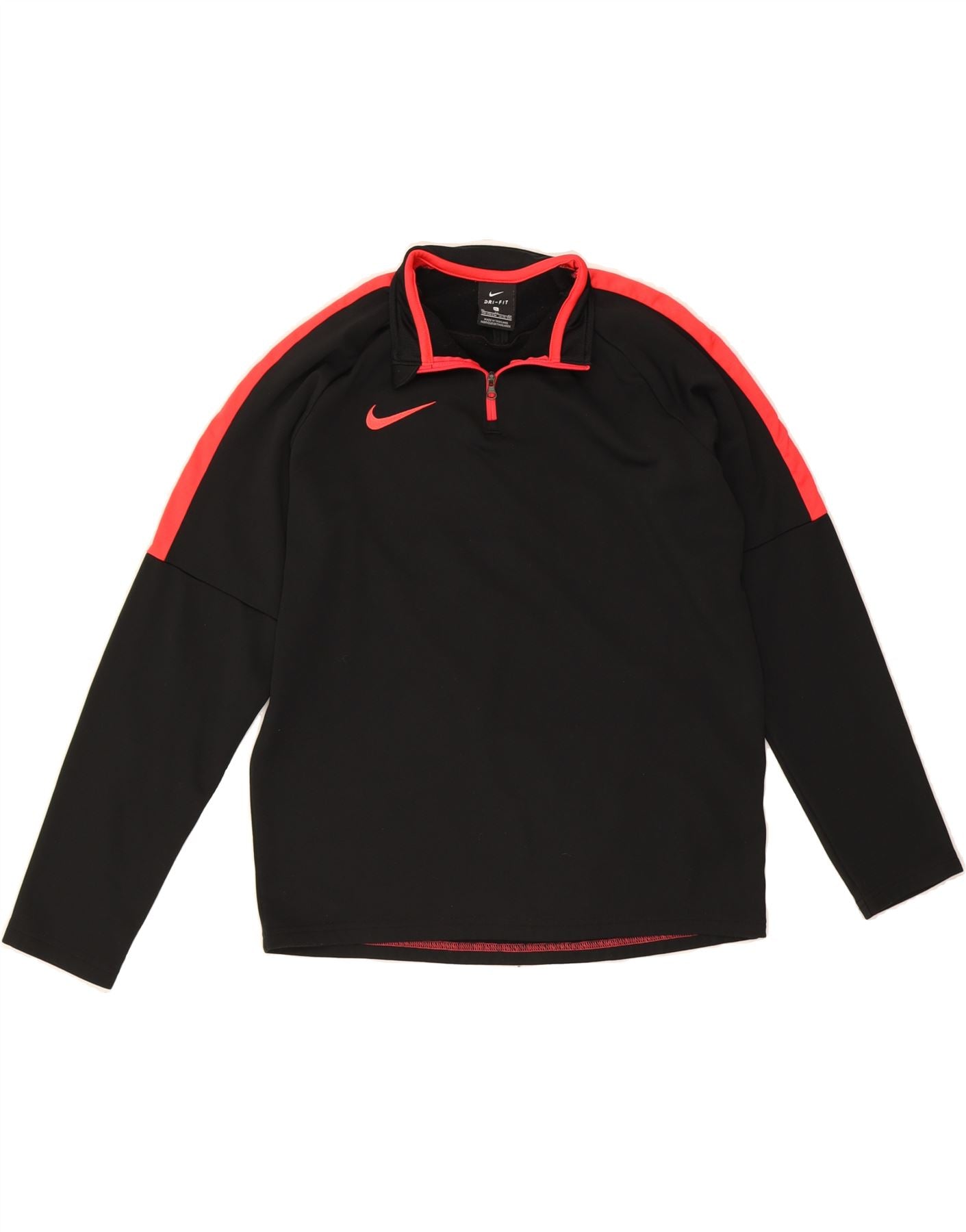 NIKE Boys Dri Fit Zip Neck Pullover Tracksuit Top 13-14 Years XL
