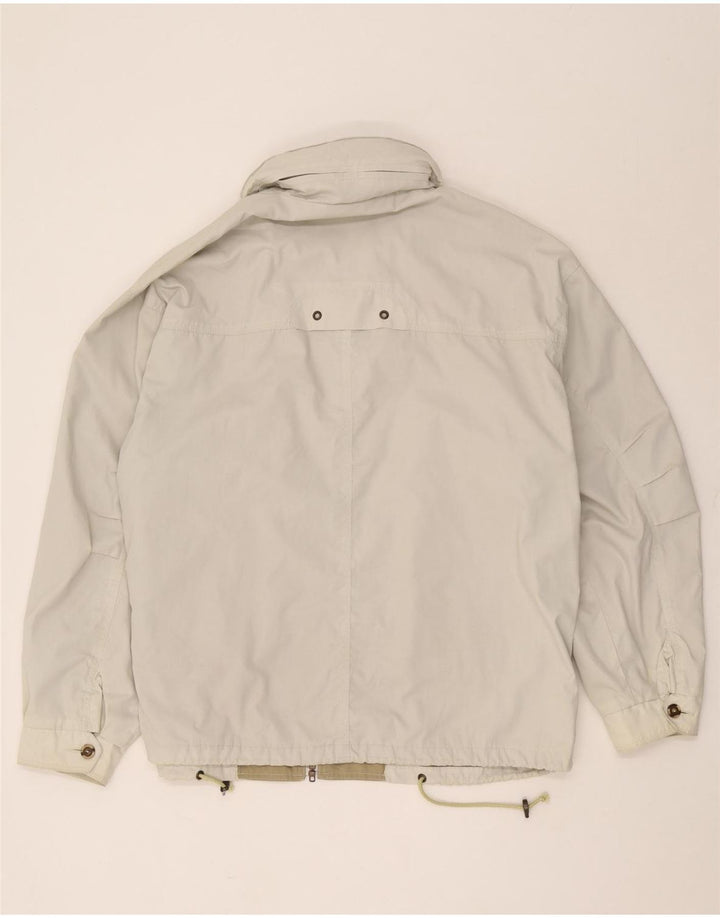 Vintage Mens Utility Jacket UK 42 XL Beige Cotton