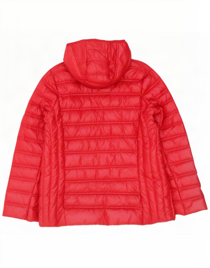 Marks & Spencer Womens Hooded Padded Jacket UK 18 XL Red Polyester