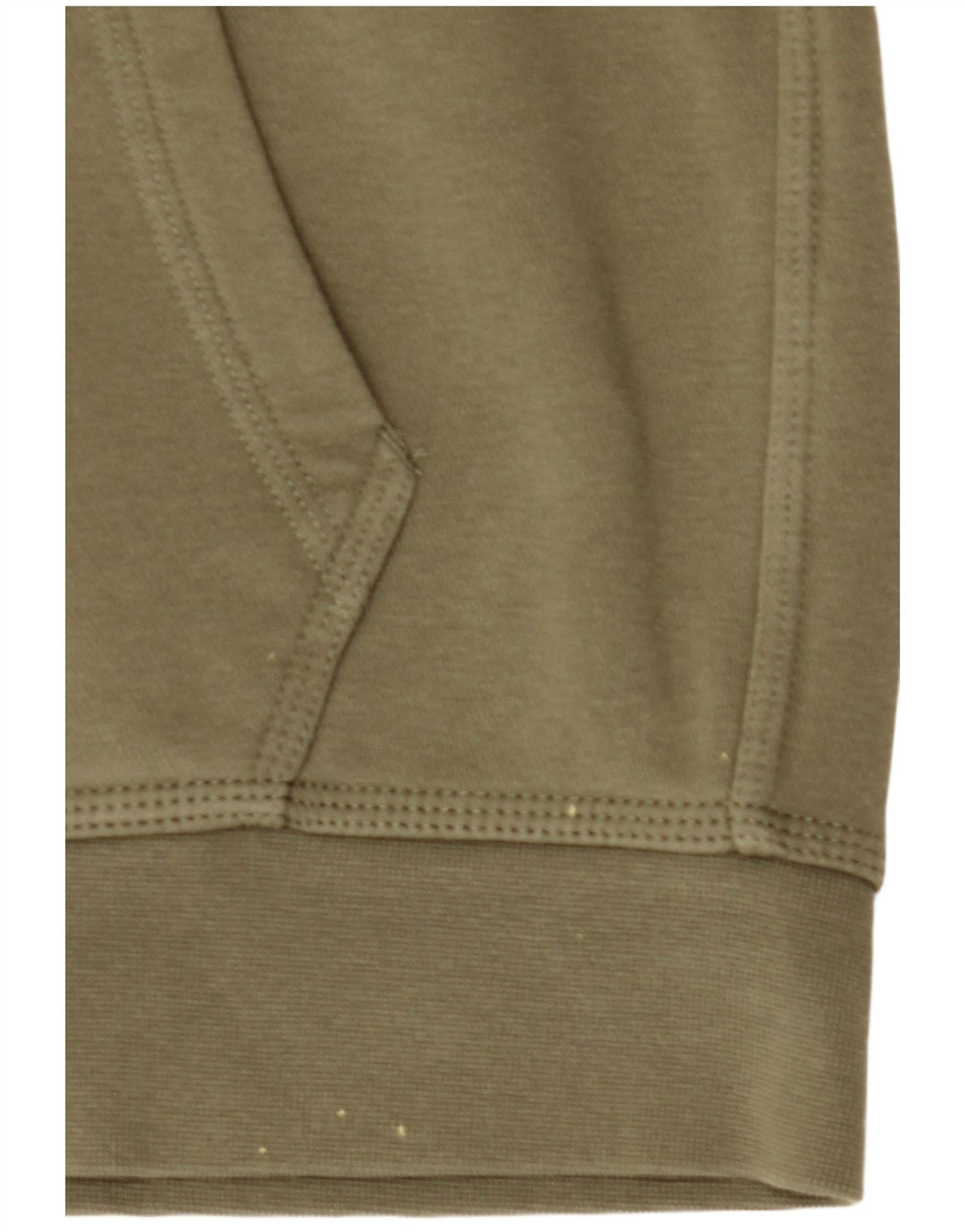 Nike Mens Zip Hoodie Sweater Small Khaki Cotton
