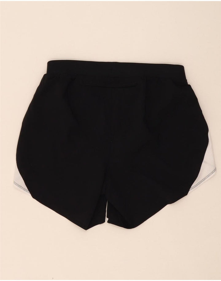 UNDER ARMOUR Womens Sport Shorts UK 8 Small  Black Colourblock Polyester Vintage Under Armour and Second-Hand Under Armour from Messina Hembry 