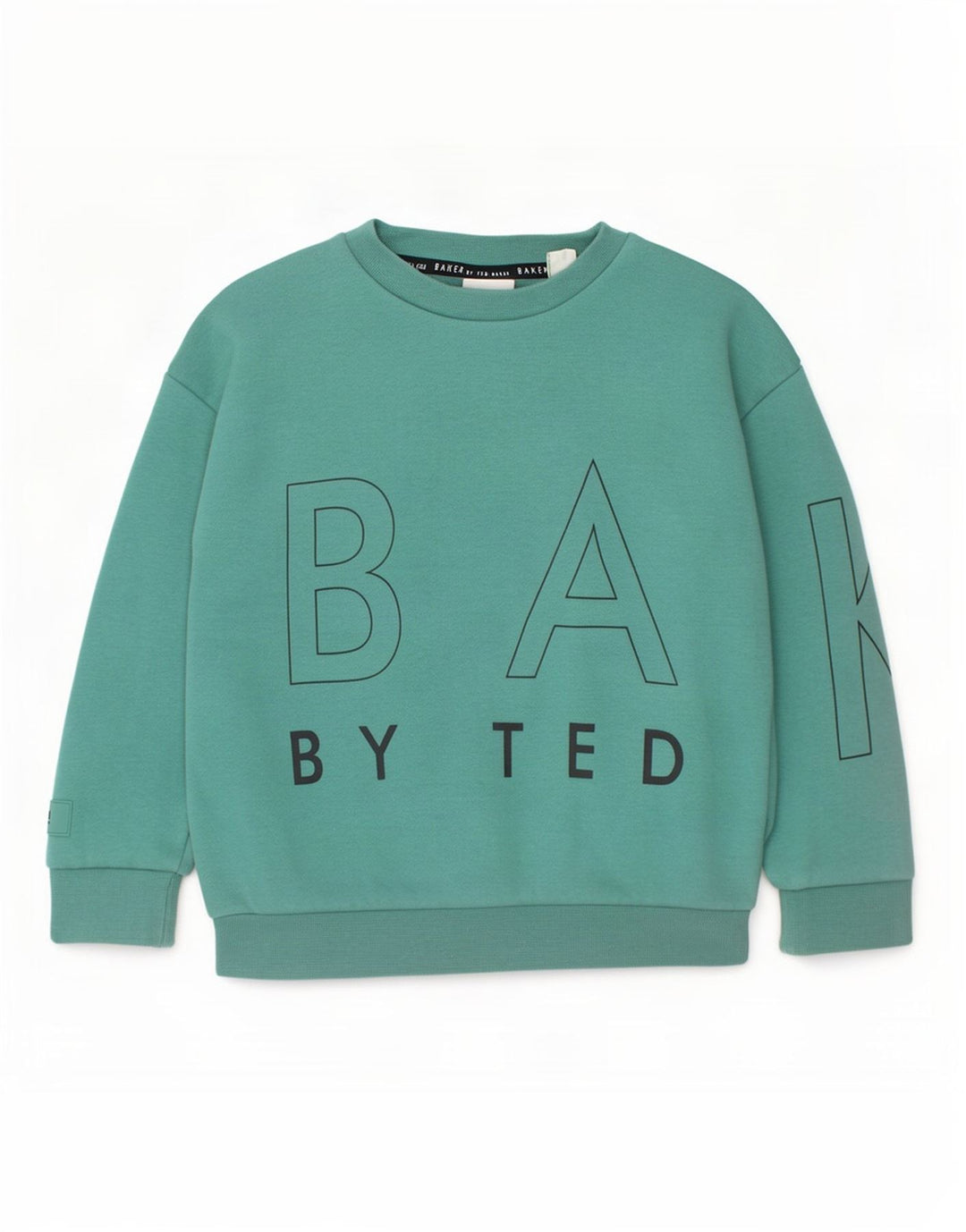 Ted Baker Boys Graphic Sweatshirt Jumper 4-5 Years Green Cotton