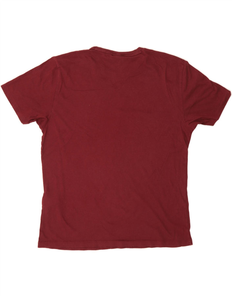 BEN SHERMAN Mens Originals Graphic T-Shirt Top Large Maroon Cotton Vintage Ben Sherman and Second-Hand Ben Sherman from Messina Hembry 