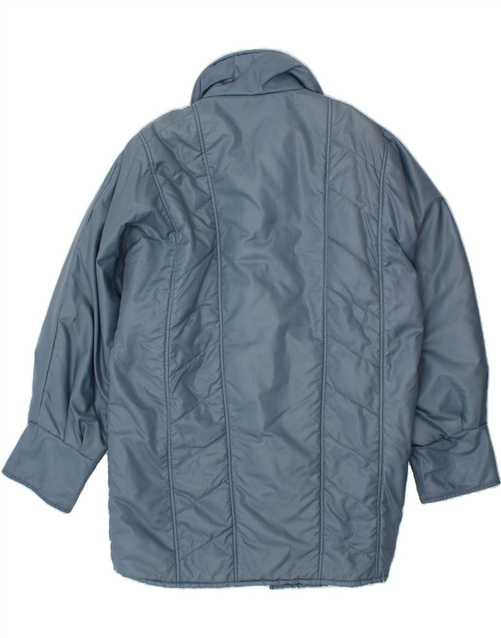 VINTAGE Womens Padded Coat UK 18 XL Blue Polyester Vintage Vintage and Second-Hand Vintage from Messina Hembry 