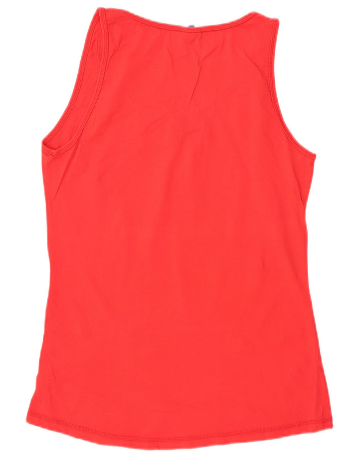 CHAMPION Womens Graphic Vest Top UK 20 2XL Red Cotton
