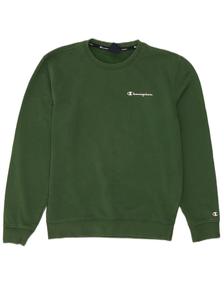 CHAMPION Mens Sweatshirt Jumper XS Green
