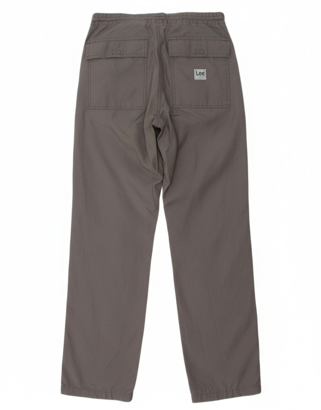 LEE Mens Straight Chino Trousers W28 L34 Grey Cotton
