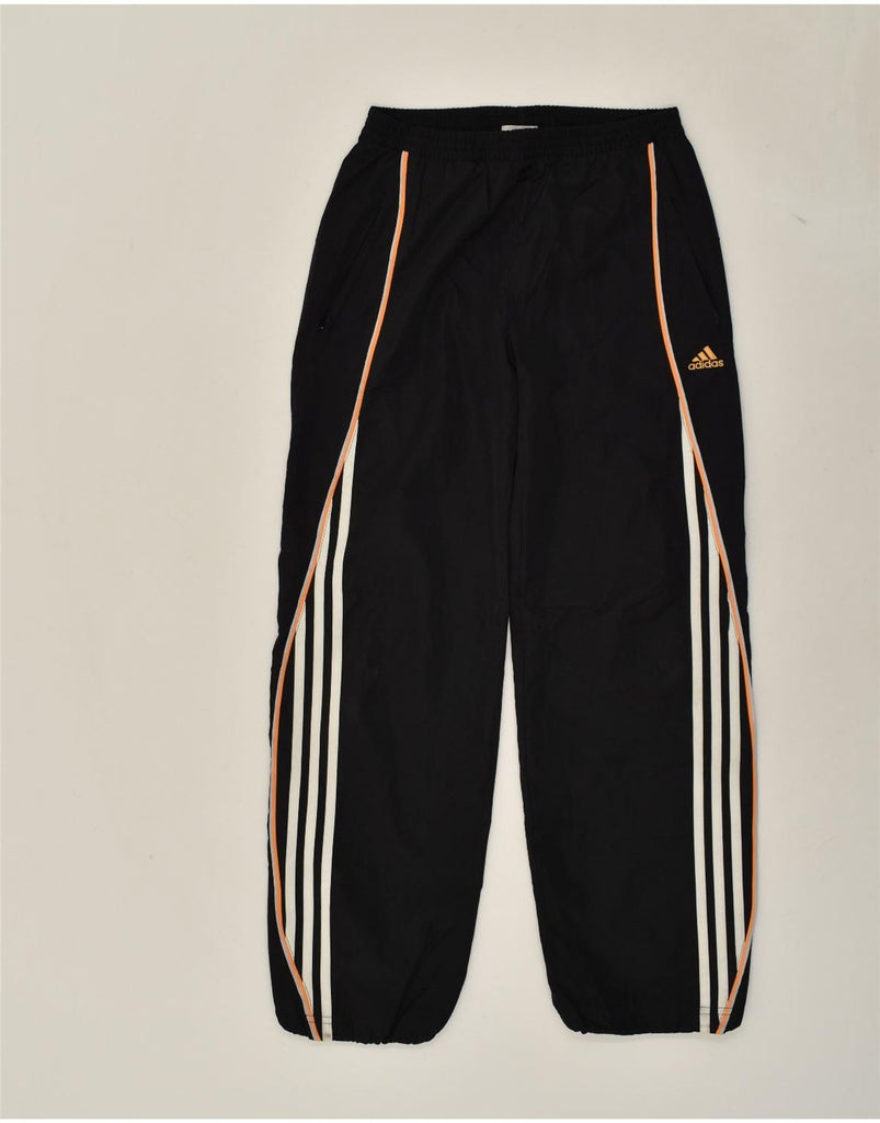 ADIDAS Boys Tracksuit Trousers 11-12 Years Medium Black Colourblock | Vintage Adidas | Thrift | Second-Hand Adidas | Used Clothing | Messina Hembry 