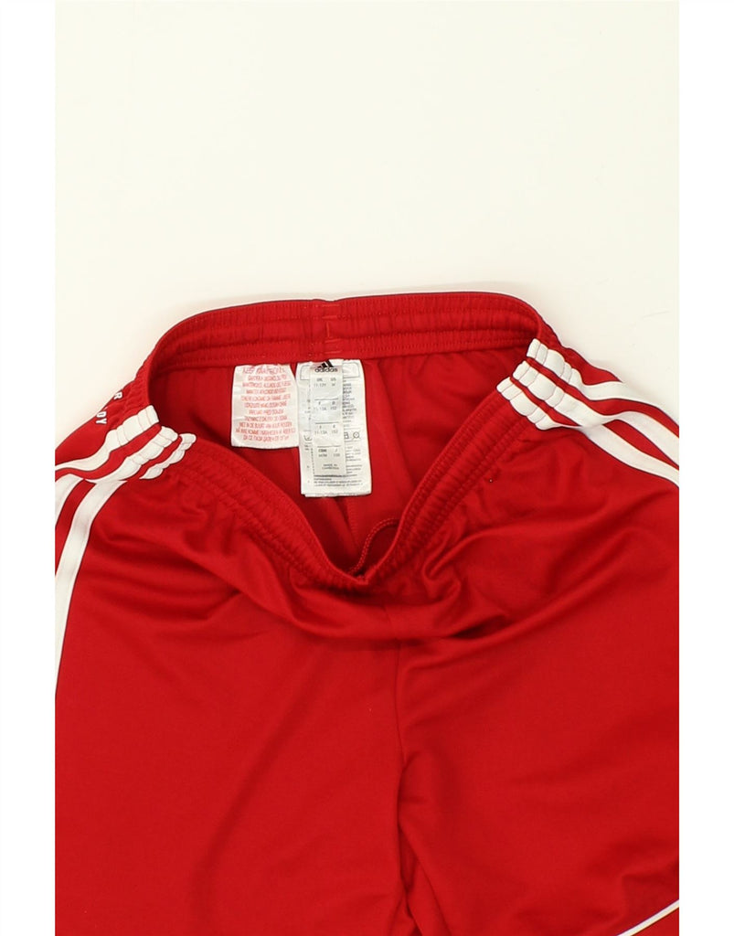 ADIDAS Boys Aeroready Sport Shorts 11-12 Years Red Polyester Vintage Adidas and Second-Hand Adidas from Messina Hembry 