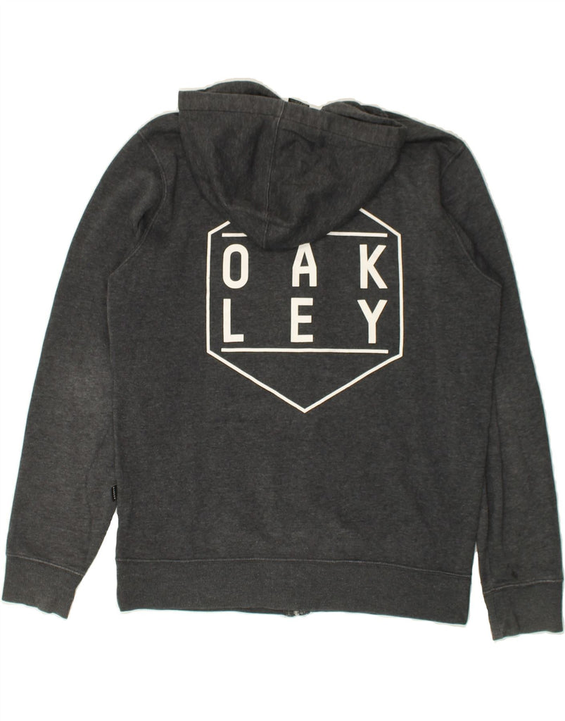 OAKLEY Mens Graphic Zip Hoodie Sweater Medium Grey | Vintage Oakley | Thrift | Second-Hand Oakley | Used Clothing | Messina Hembry 