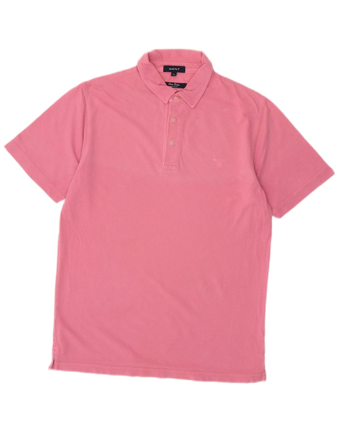 GANT Mens Regular Fit Polo Shirt Medium Pink Cotton