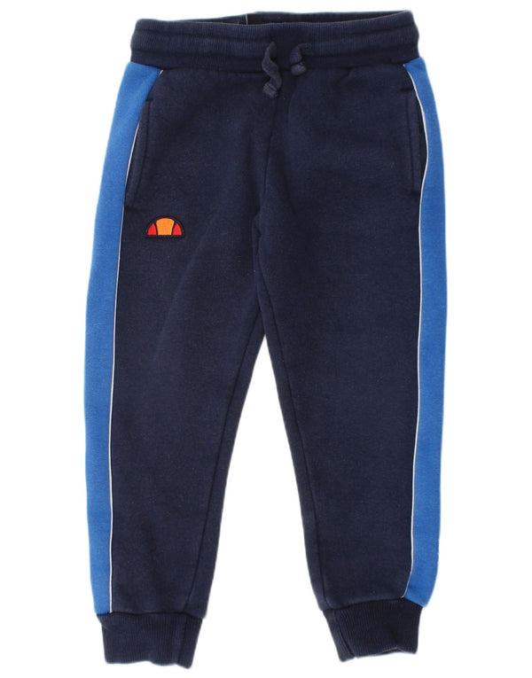 Ellesse Boys Tracksuit Trousers Joggers 2-3 Years Navy Blue Colourblock