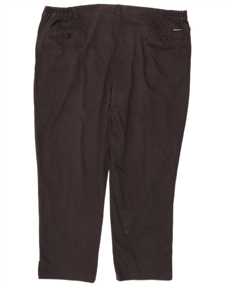 EDDIE BAUER Mens Pegged Chino Trousers W48 L31 Grey Cotton