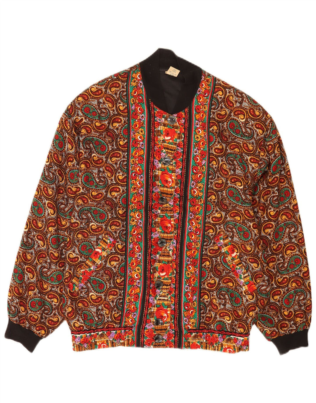 Astor Womens Oversized Bomber Jacket EU 36/38 Small Multicoloured Paisley