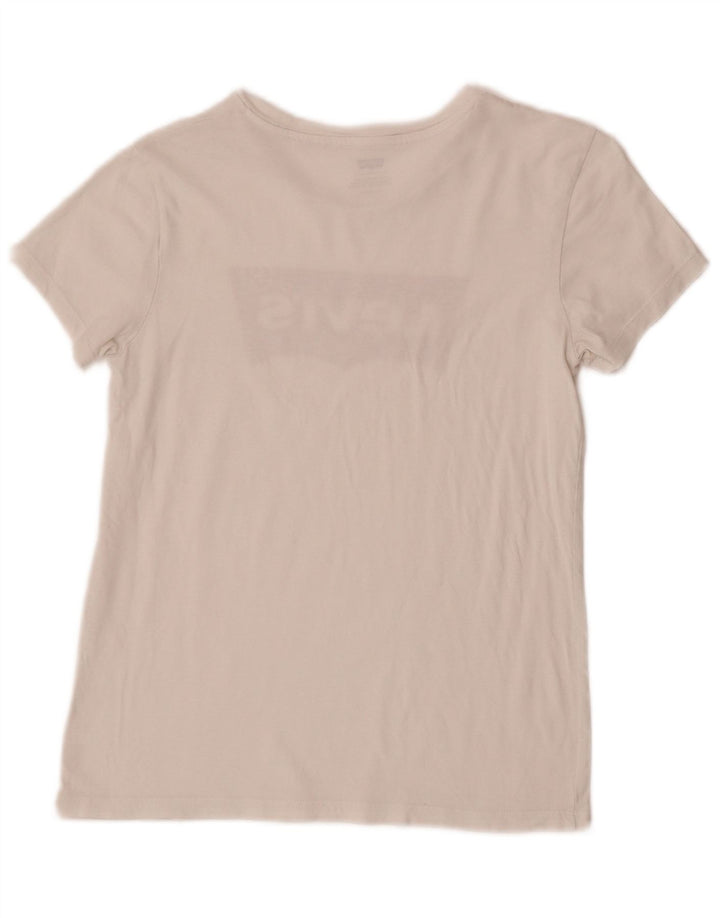 Levi's Womens Graphic T-Shirt Top UK 6 XS White