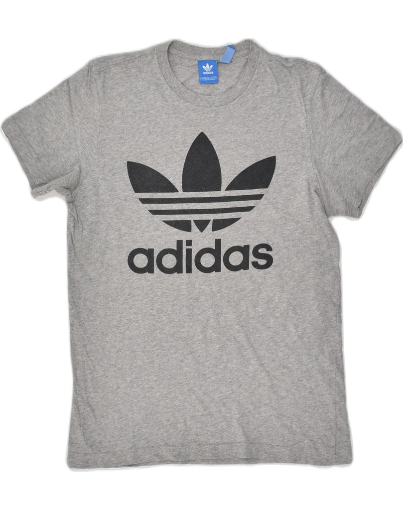 ADIDAS Mens Graphic T-Shirt Top Small Grey Cotton | Vintage Adidas | Thrift | Second-Hand Adidas | Used Clothing | Messina Hembry 