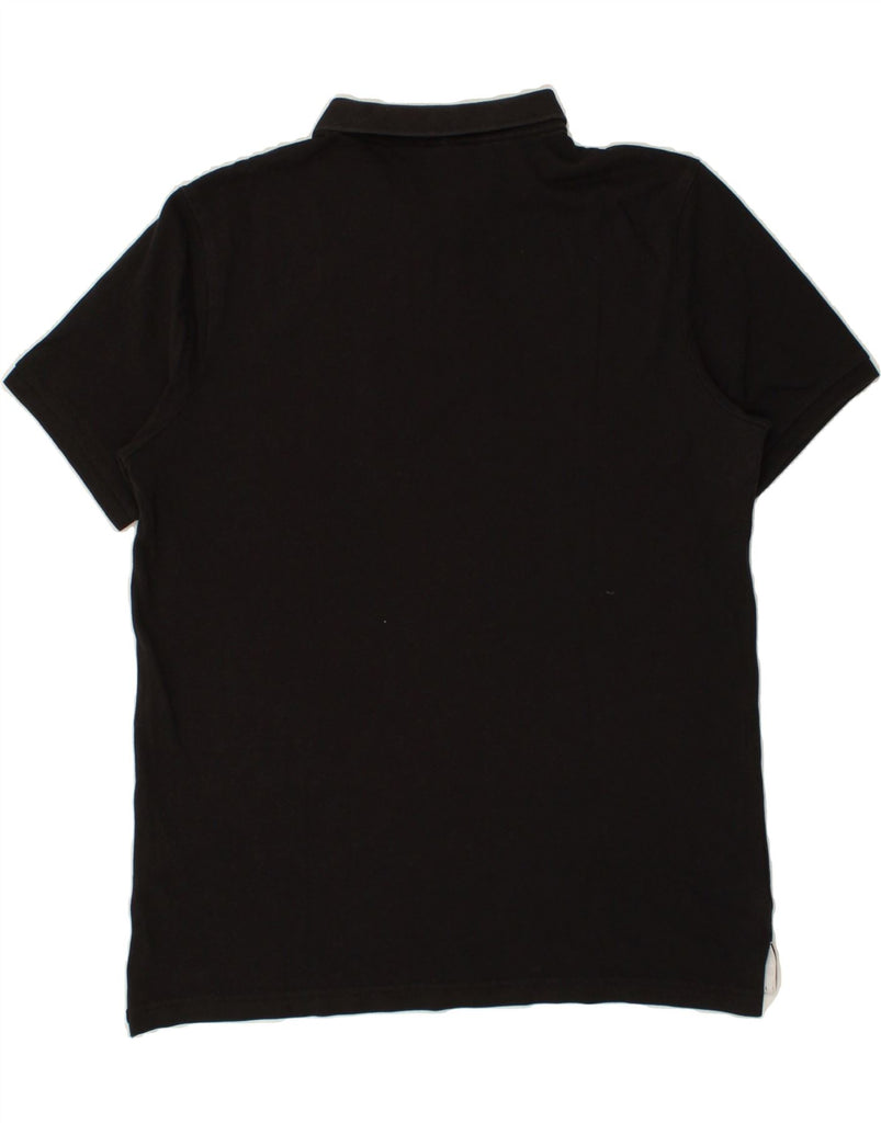 NIKE Mens Polo Shirt Large Black Cotton | Vintage Nike | Thrift | Second-Hand Nike | Used Clothing | Messina Hembry 