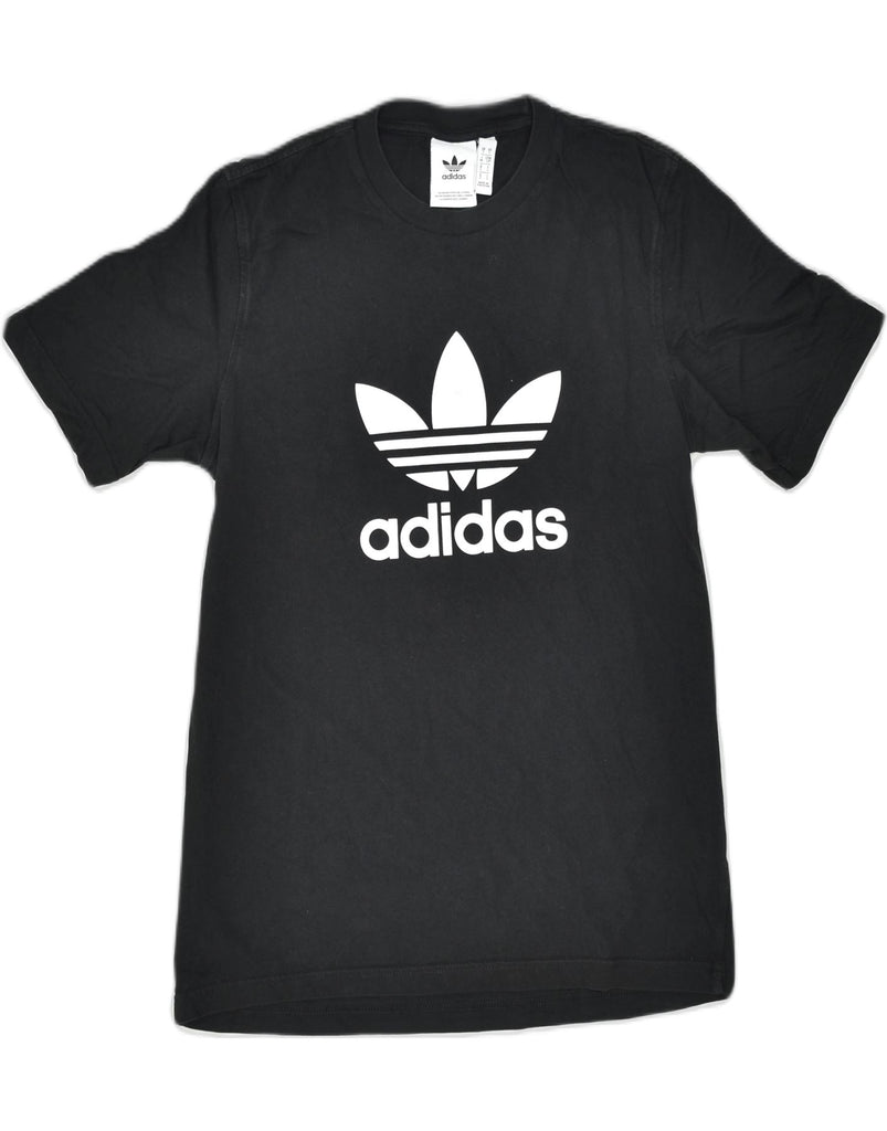 ADIDAS Mens Graphic T-Shirt Top Small Black Cotton | Vintage | Thrift | Second-Hand | Used Clothing | Messina Hembry 