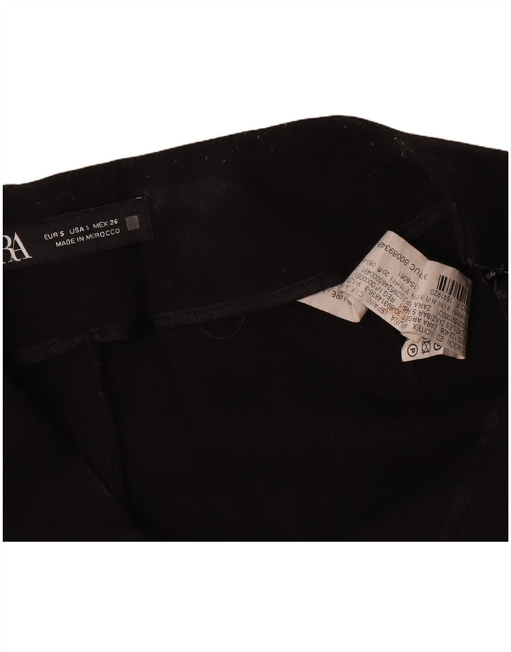 Zara Womens Casual Shorts Small W26 Black Polyester