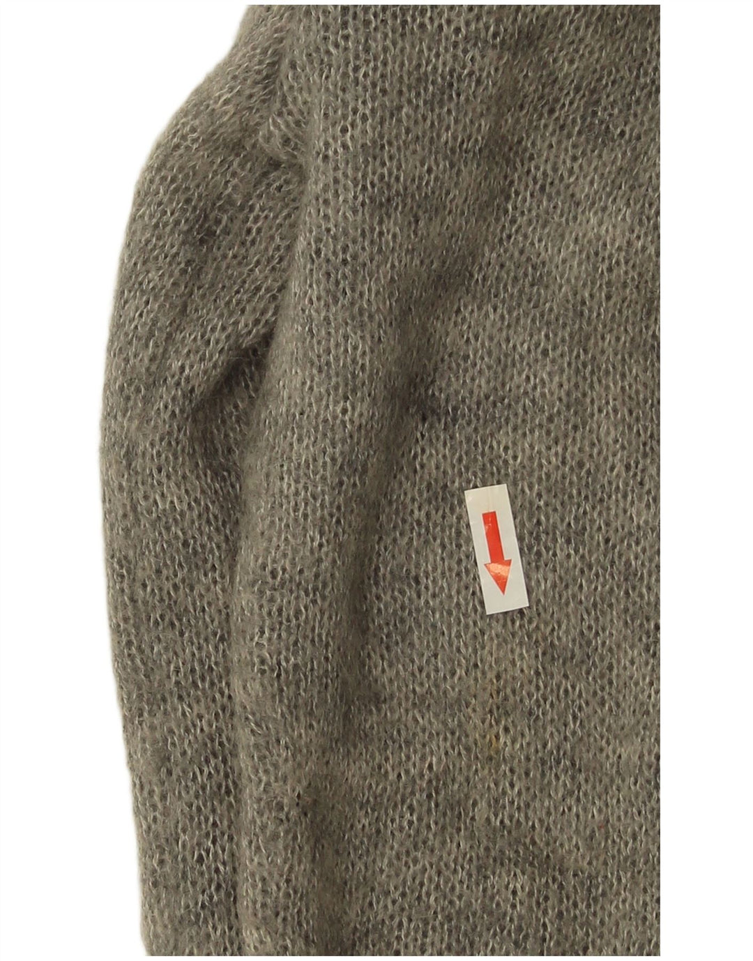 Vintage Womens Cardigan Sweater UK 14 Medium Grey