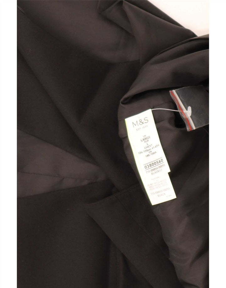 Marks & Spencer Mens Waistcoat Large Black Polyester