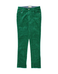 BODEN Boys Slim Corduroy Trousers 13-14 Years W27 L30 Green Cotton