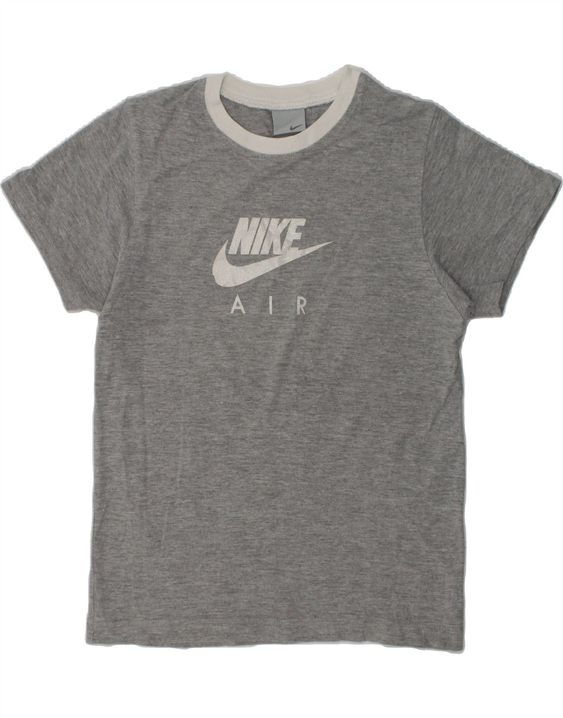 NIKE Girls Graphic T-Shirt Top 10-11 Years Medium Grey | Vintage Nike | Thrift | Second-Hand Nike | Used Clothing | Messina Hembry 