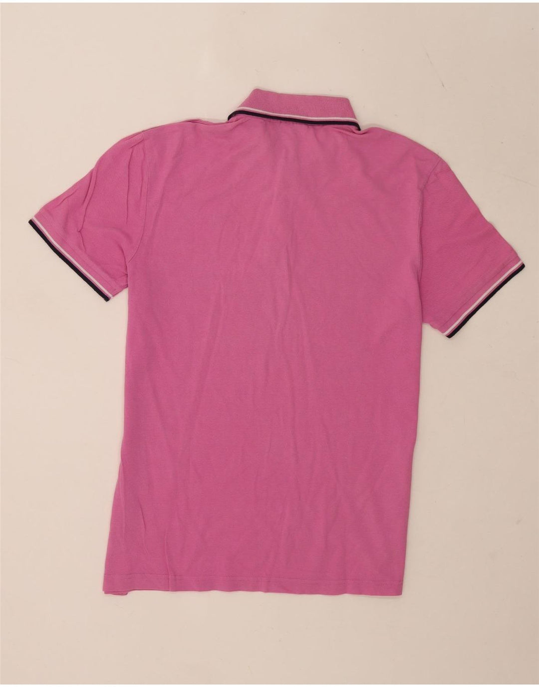 Diadora Mens Polo Shirt XL Pink Striped