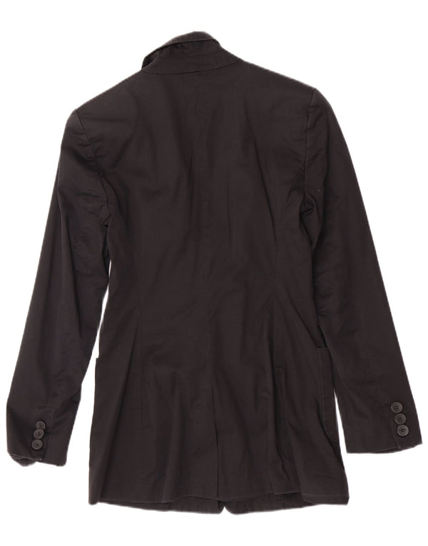 Oasis Womens 1 Button Blazer Jacket UK 8 Small Black