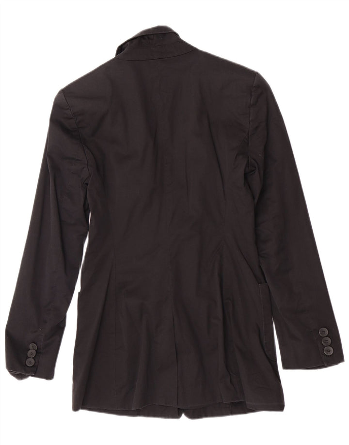 Oasis Womens 1 Button Blazer Jacket UK 8 Small Black