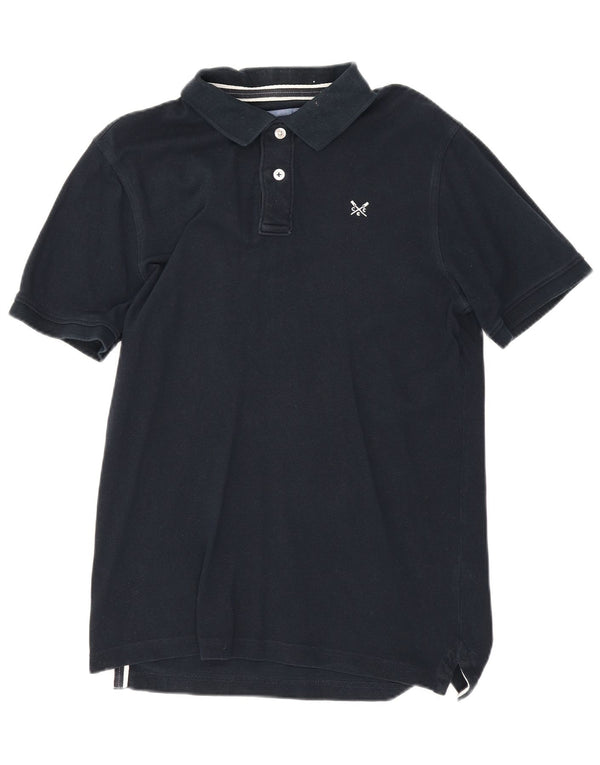 Crew Clothing Mens Polo Shirt Small Navy Blue Cotton